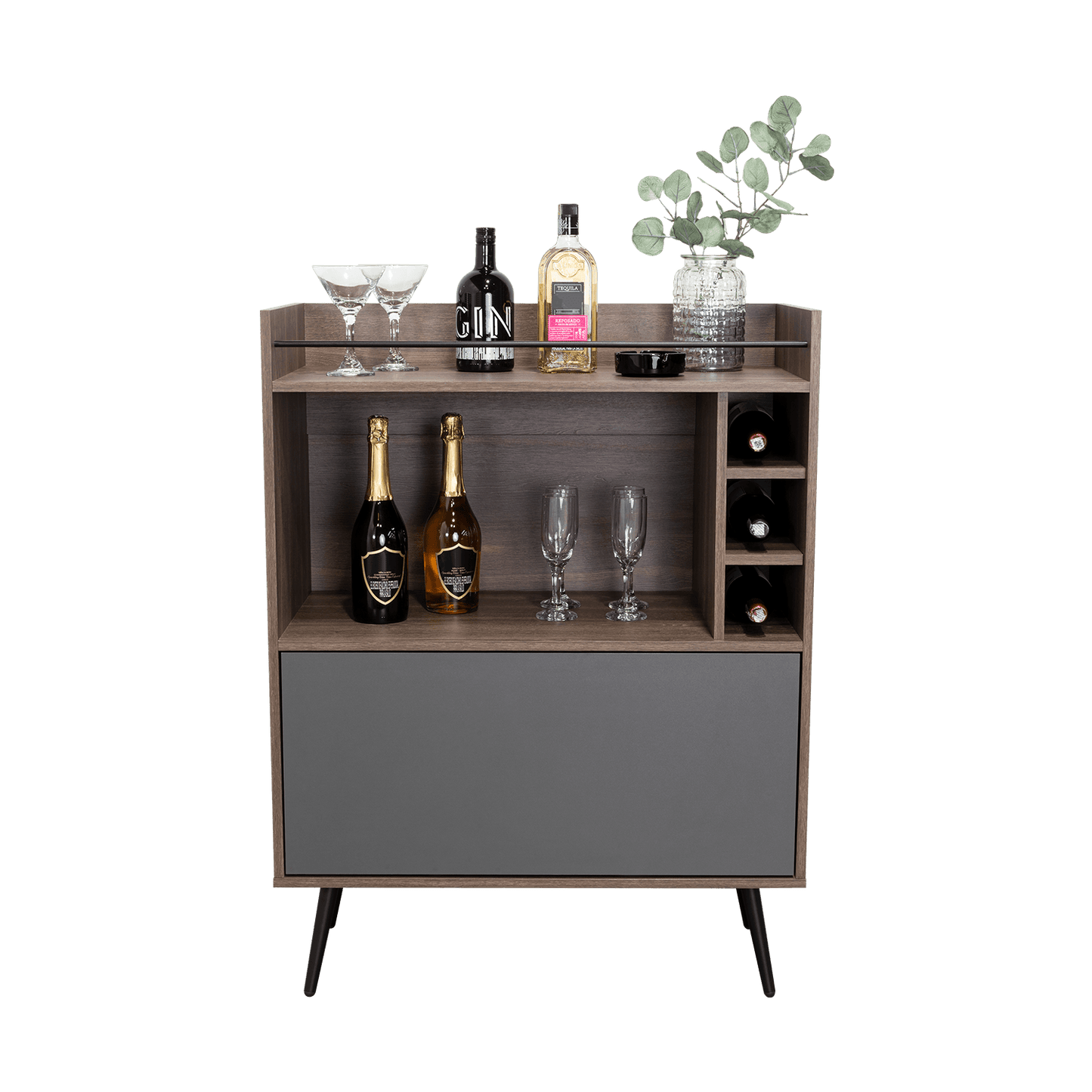 Bar Zurich 107X80X39 Rta Milan Plomo