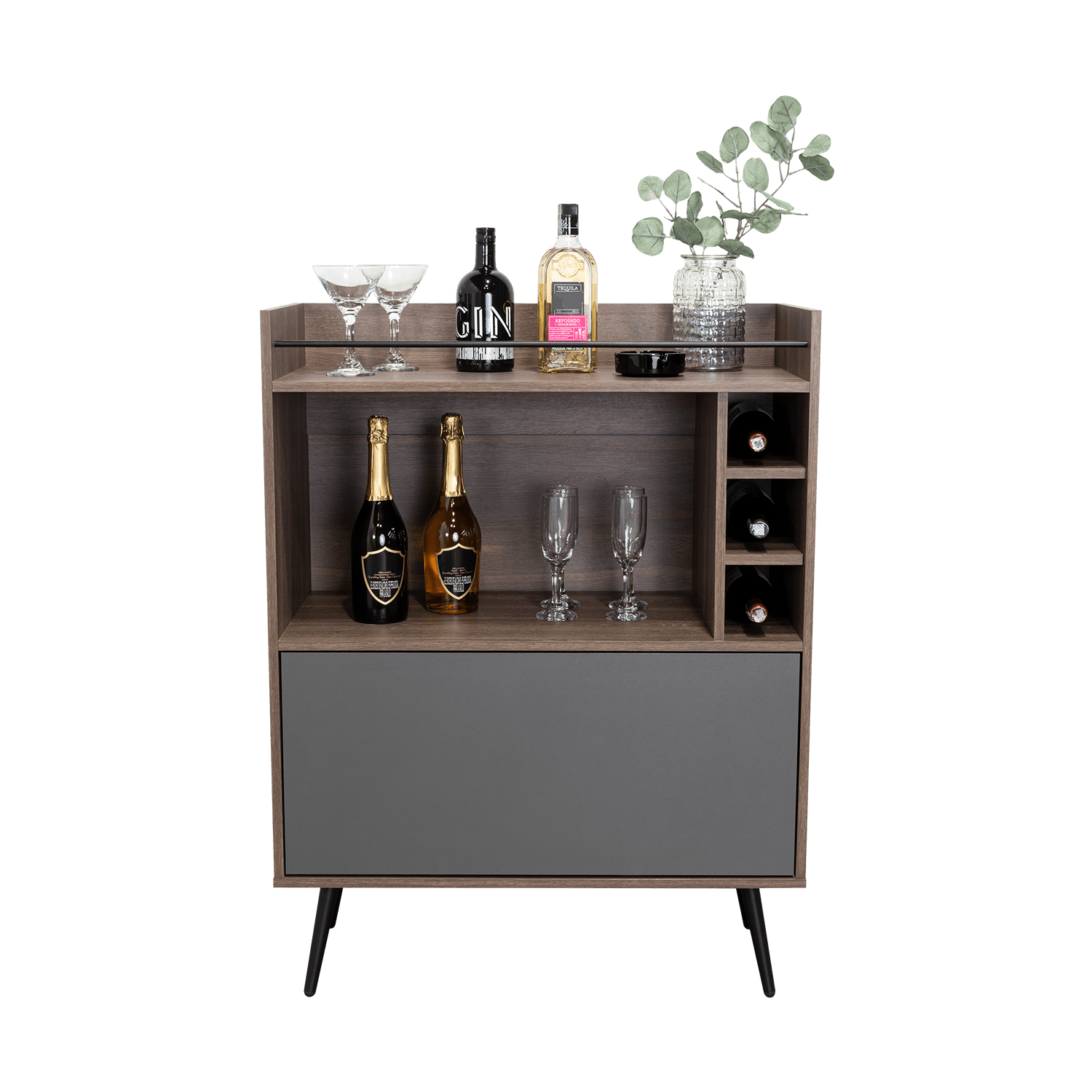 Bar Zurich 107X80X39 Rta Milan Plomo