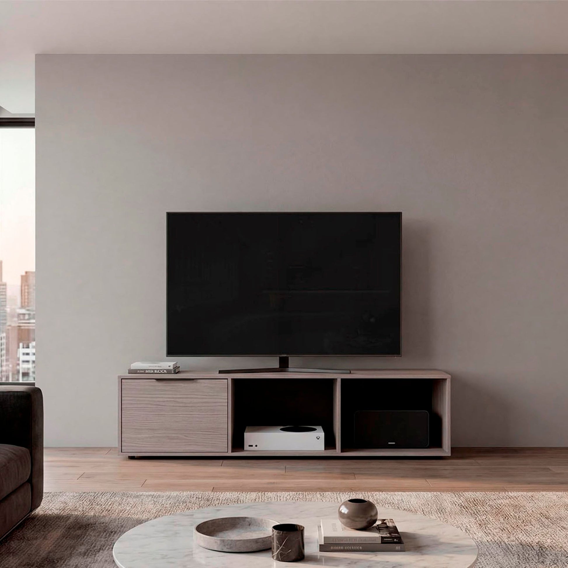 Rack De Tv 65" Dorne 41X162X35 Rta Positano Zf