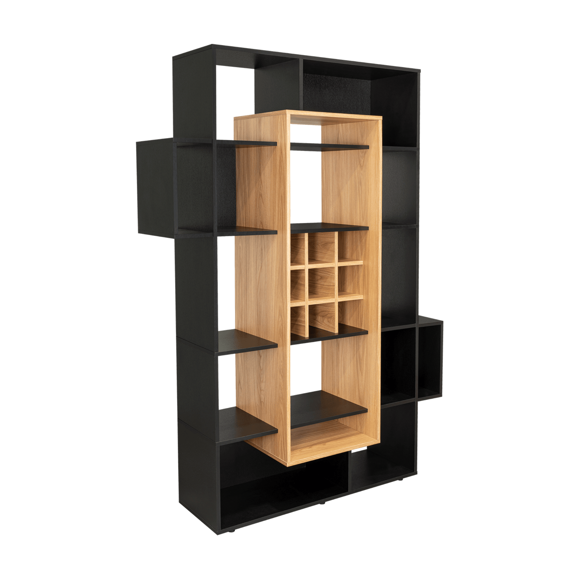 Biblioteca Bar Asimetrica Simba 180X128X38 Rta Wengue Fresno