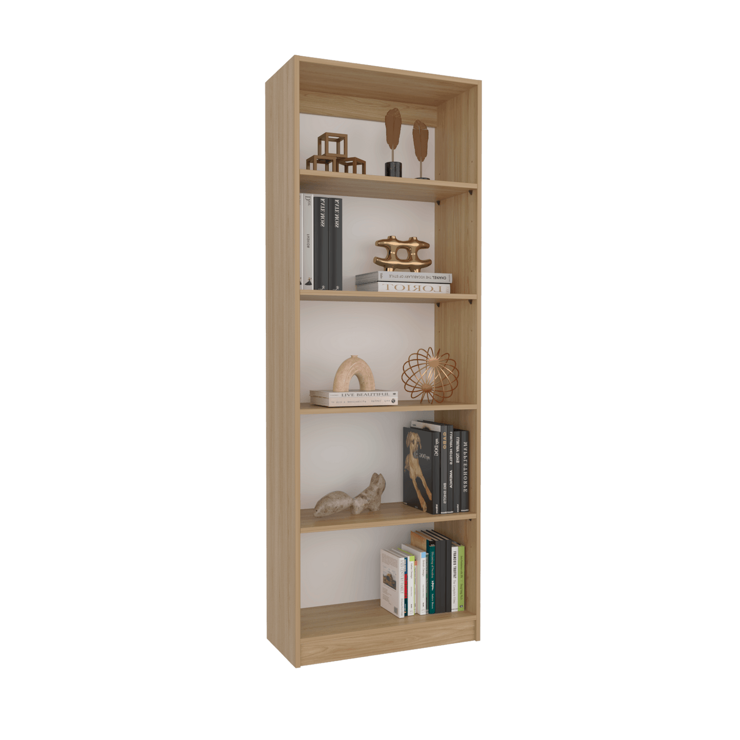 Estante Home E3 5 Espacios 180 X 62 Rta Fresno Blanco