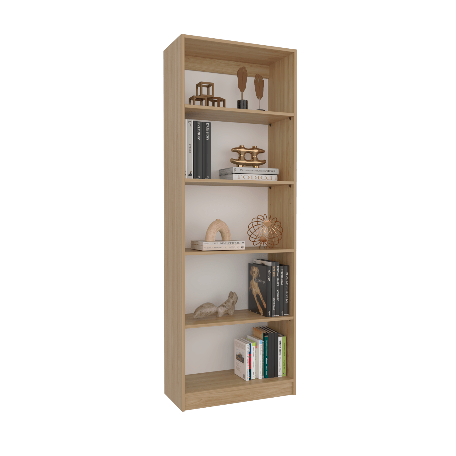 Estante Home E3 5 Espacios 180 X 62 Rta Fresno Blanco