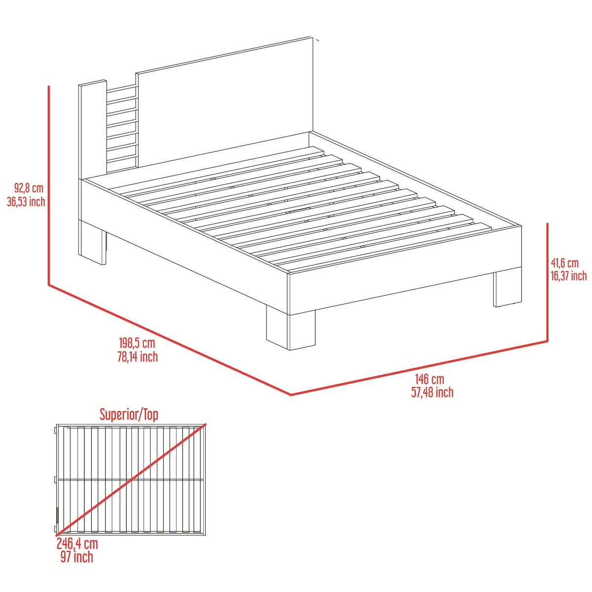 Combo Cama Di Color Rack N/A
