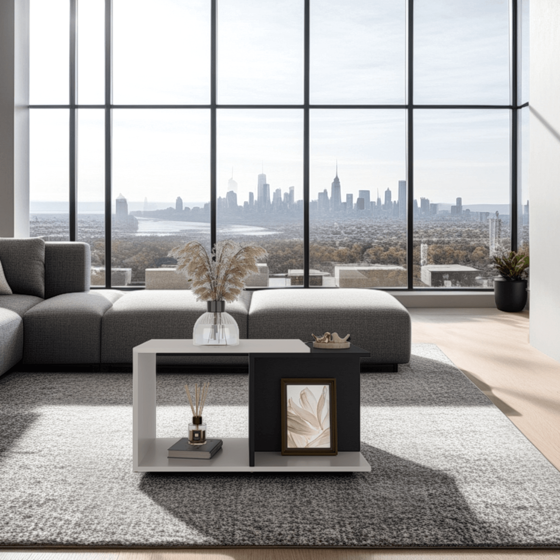 Mesa De Centro Cuera 39X75X42 Rta Capri Wengue