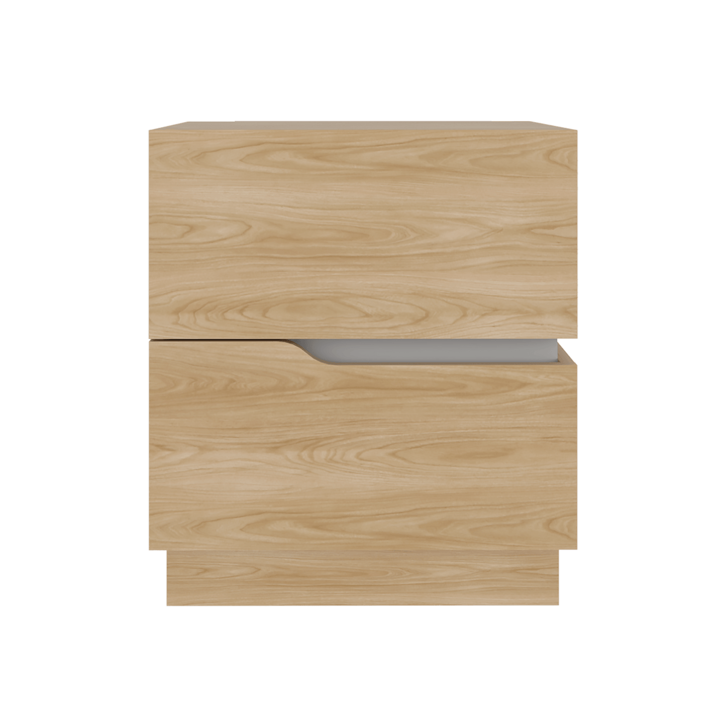 Mesa De Noche Bonnie 50X45X40 Rta Fresno Blanco