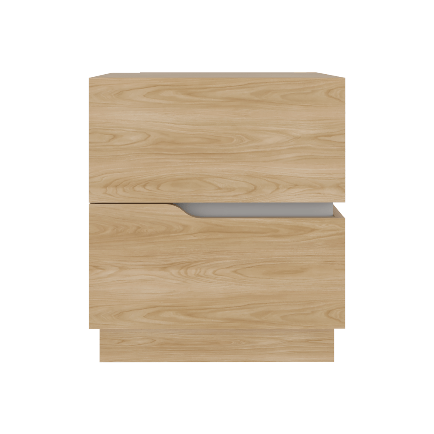 Mesa De Noche Bonnie 50X45X40 Rta Fresno Blanco