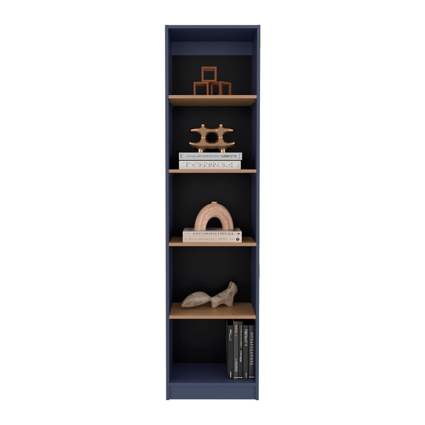 Biblioteca Home Xs 5 Espacios 180X45X29 Rta Azul Fresno Zf