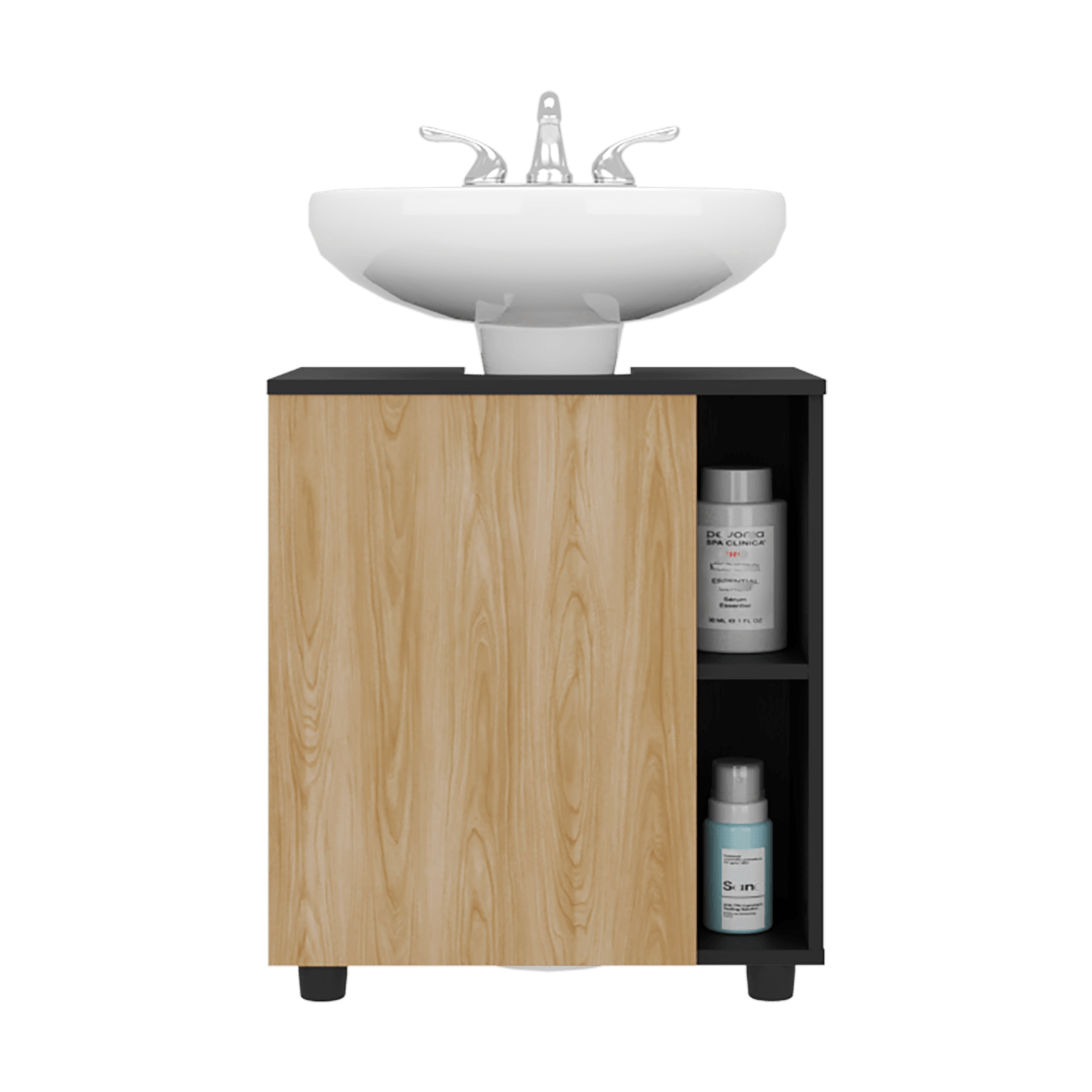 Mueble Para Lavamanos Pascuale 62X55X41 Rta Fresno Wengue