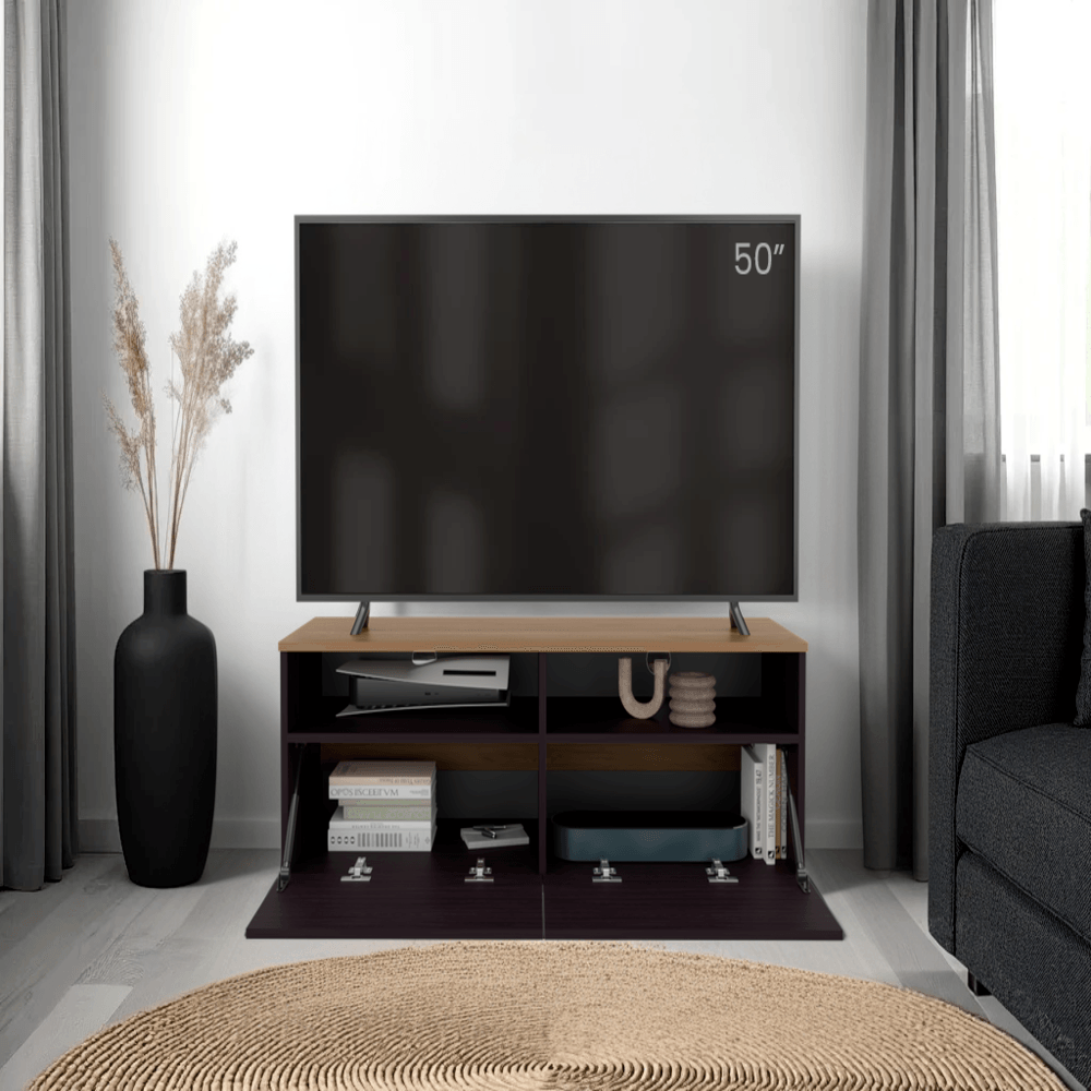 Mueble De Tv Colman 55" 45X113X40 Rta Wengue Fresno Zf