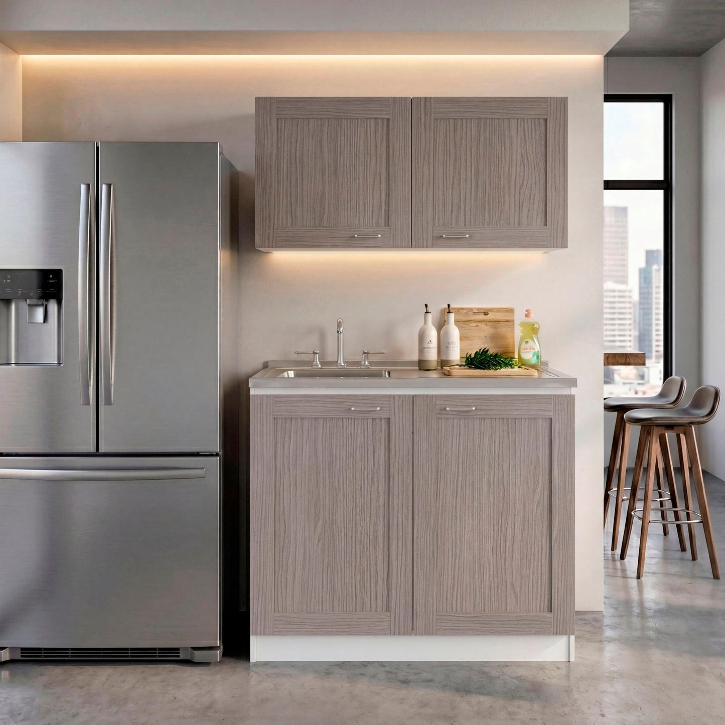 Cocina Zurich 49X100X32 Rta Blanco Positano Zf