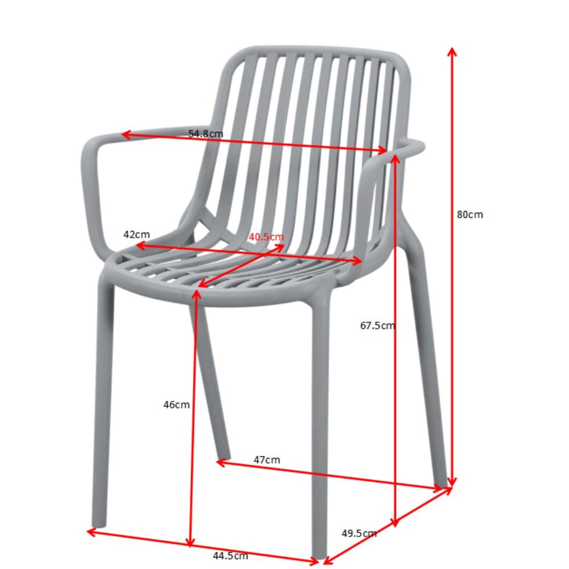 Silla Parma 80X57X54 Rta Negro