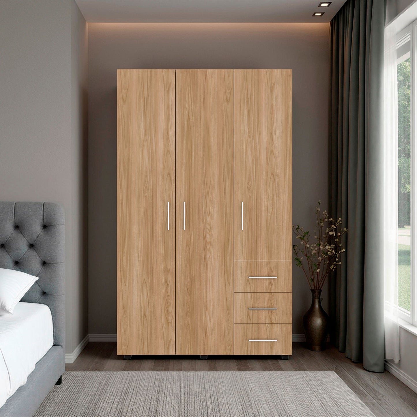 Closet Atenas 200X120X48 Rta Fresno Eu Blanco