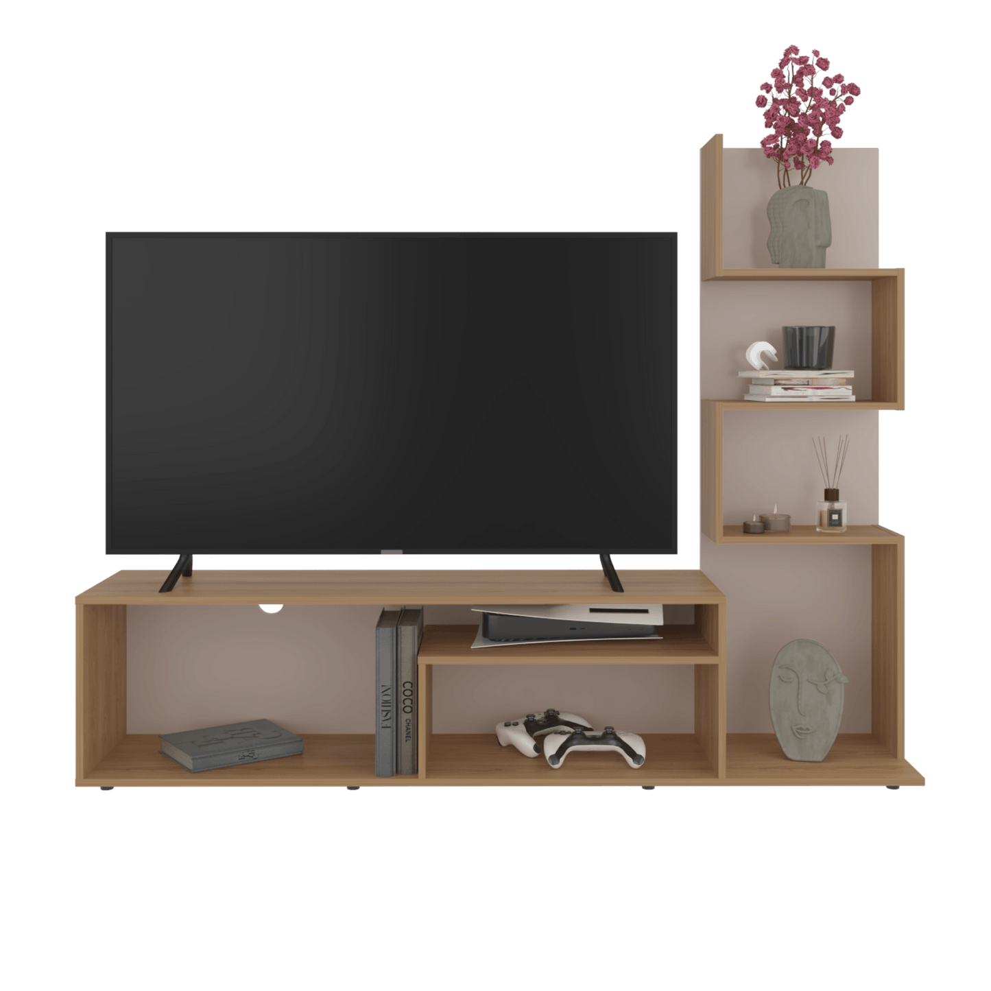 Rack Tv Nereida 55 134X169X35 Rta Fresno Capri