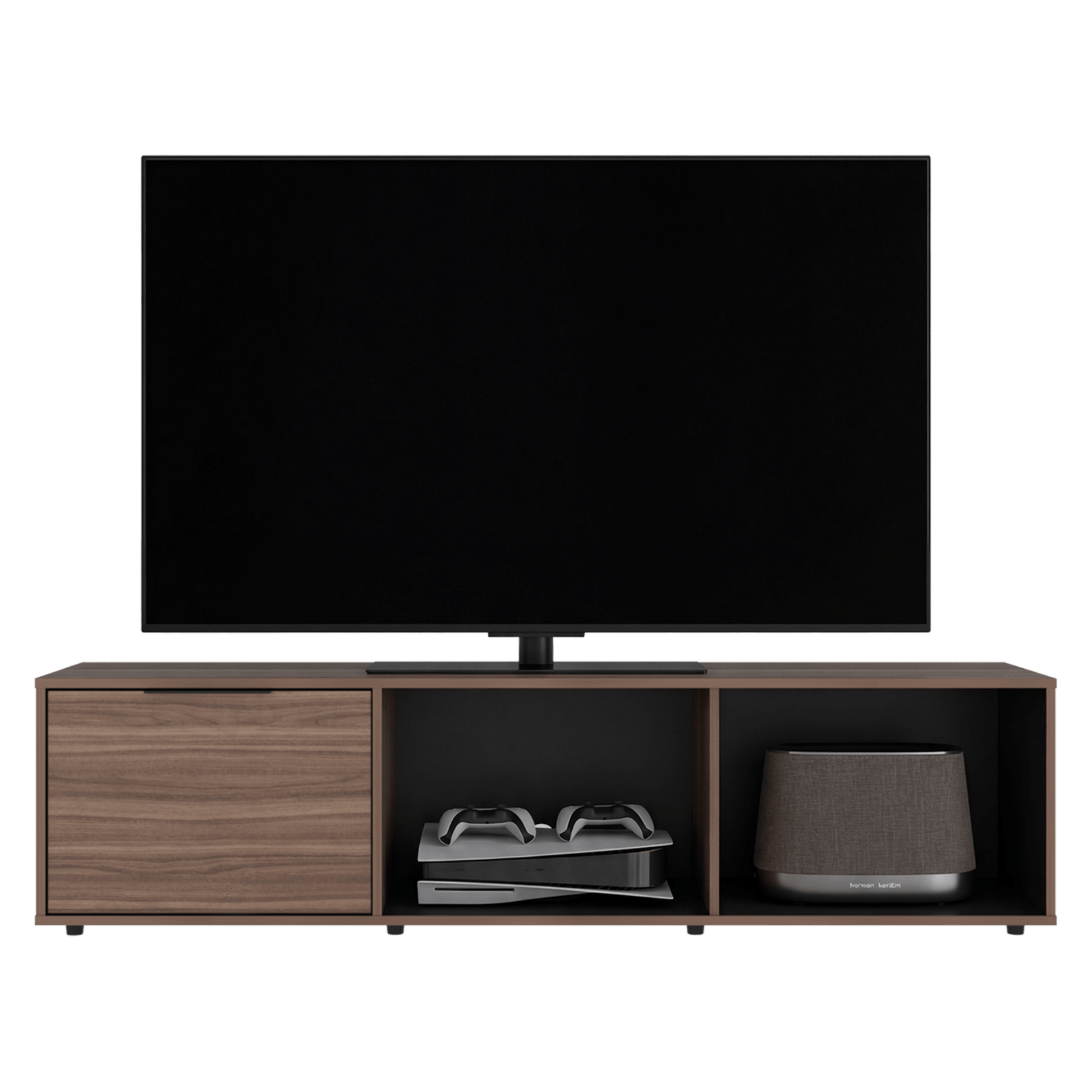 Rack De Tv 65" Dorne 41X162X35 Rta Avellana Wengue Zf