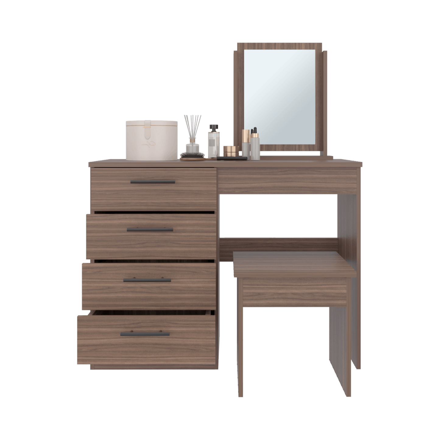 Mueble Tocador Kaia Rta Avellana + Wengue