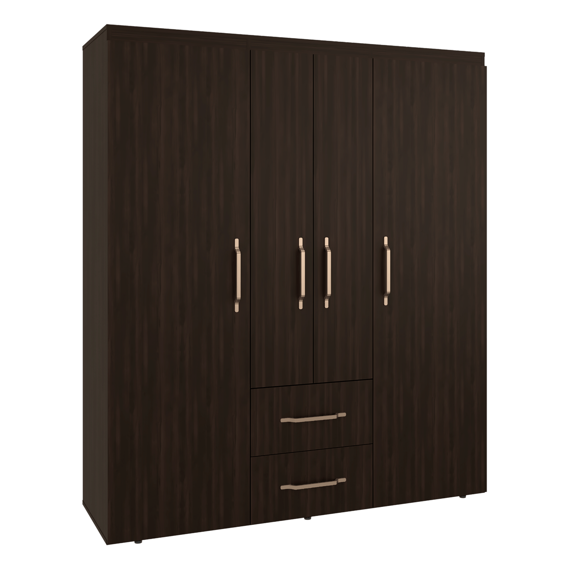 Closet Bariloche Eco 177X150X50 Rta Kronos Nogal Zf