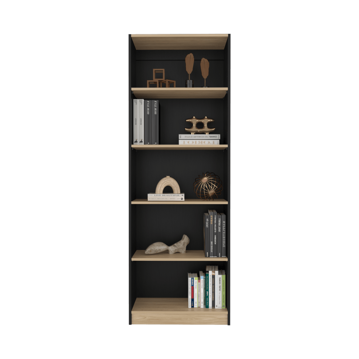 Estante Home E3 5 Espacios 180X628X29 Rta Wengue Fresno N/A