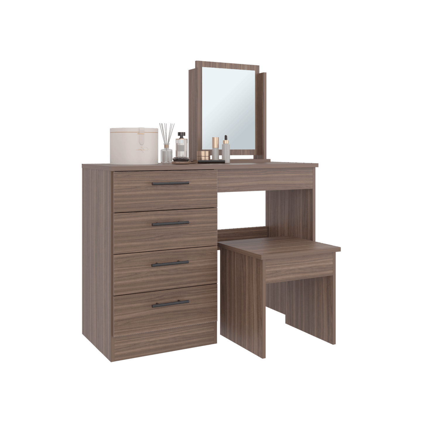 Mueble Tocador Kaia Rta Avellana + Wengue