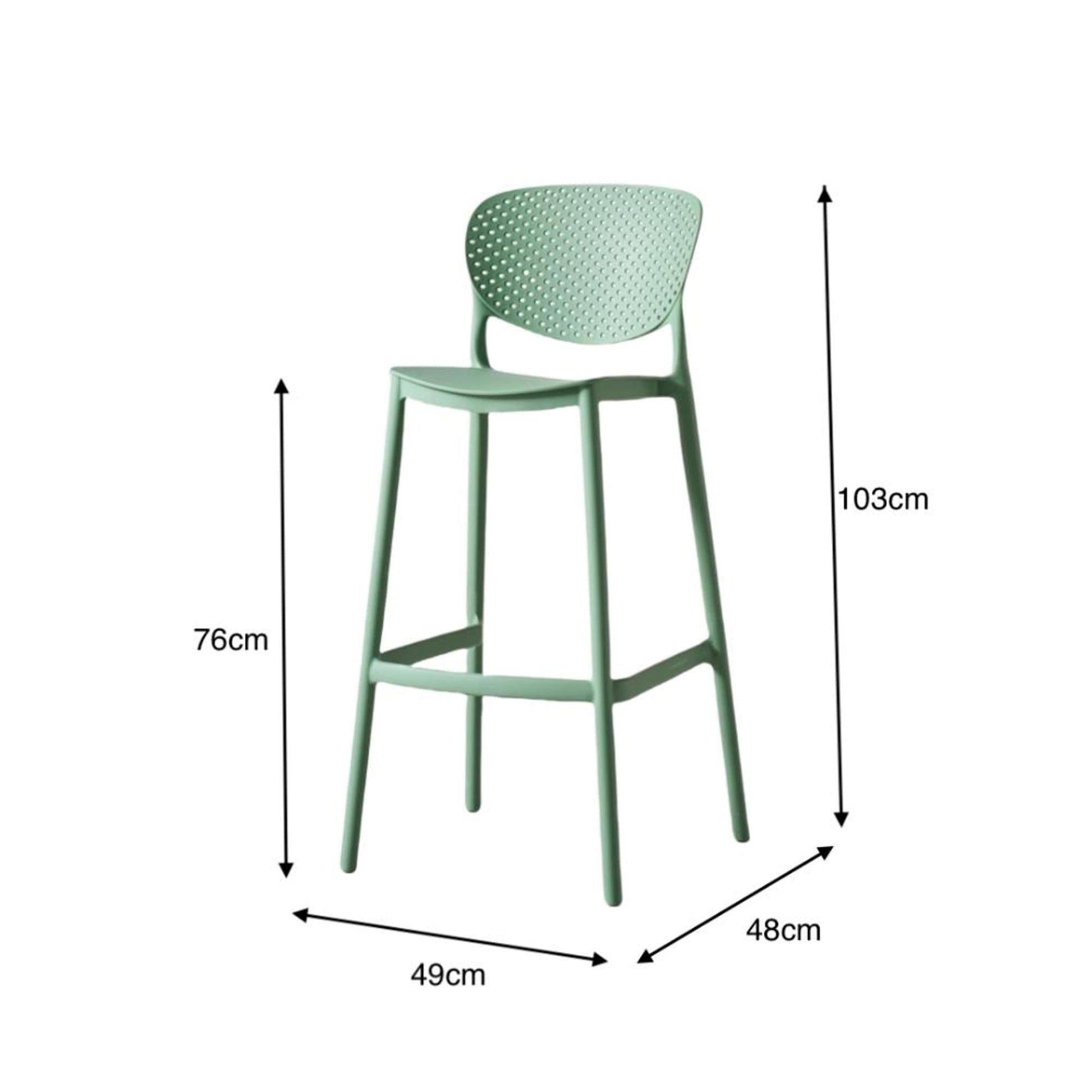 Silla Bar Rio 103X49X48 Rta Verde Olivo