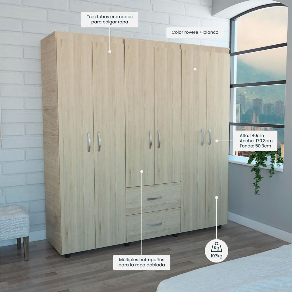 Closet Bariloche Rovere