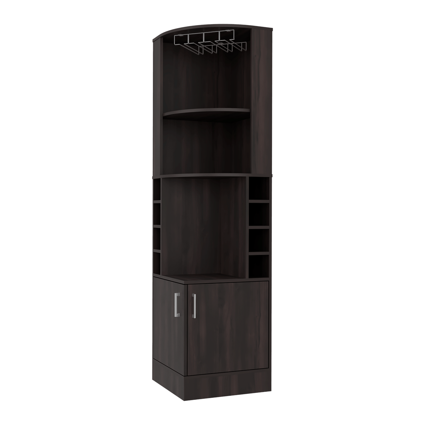 Mueble Bar Esquinero Beijing 180X46X46 Rta Nogal Zf