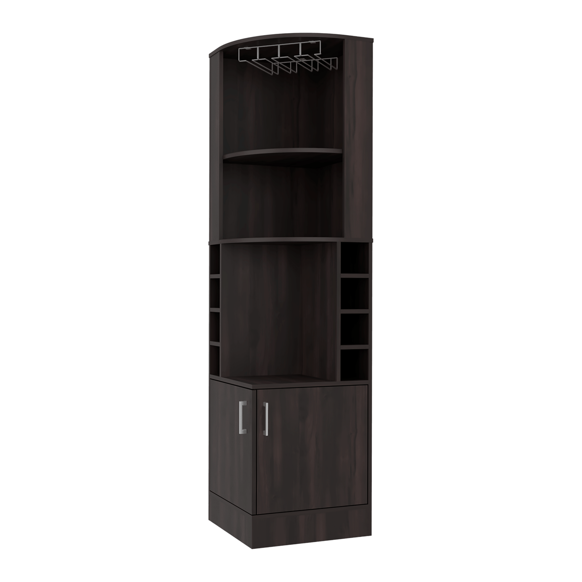 Mueble Bar Esquinero Beijing 180X46X46 Rta Nogal Zf