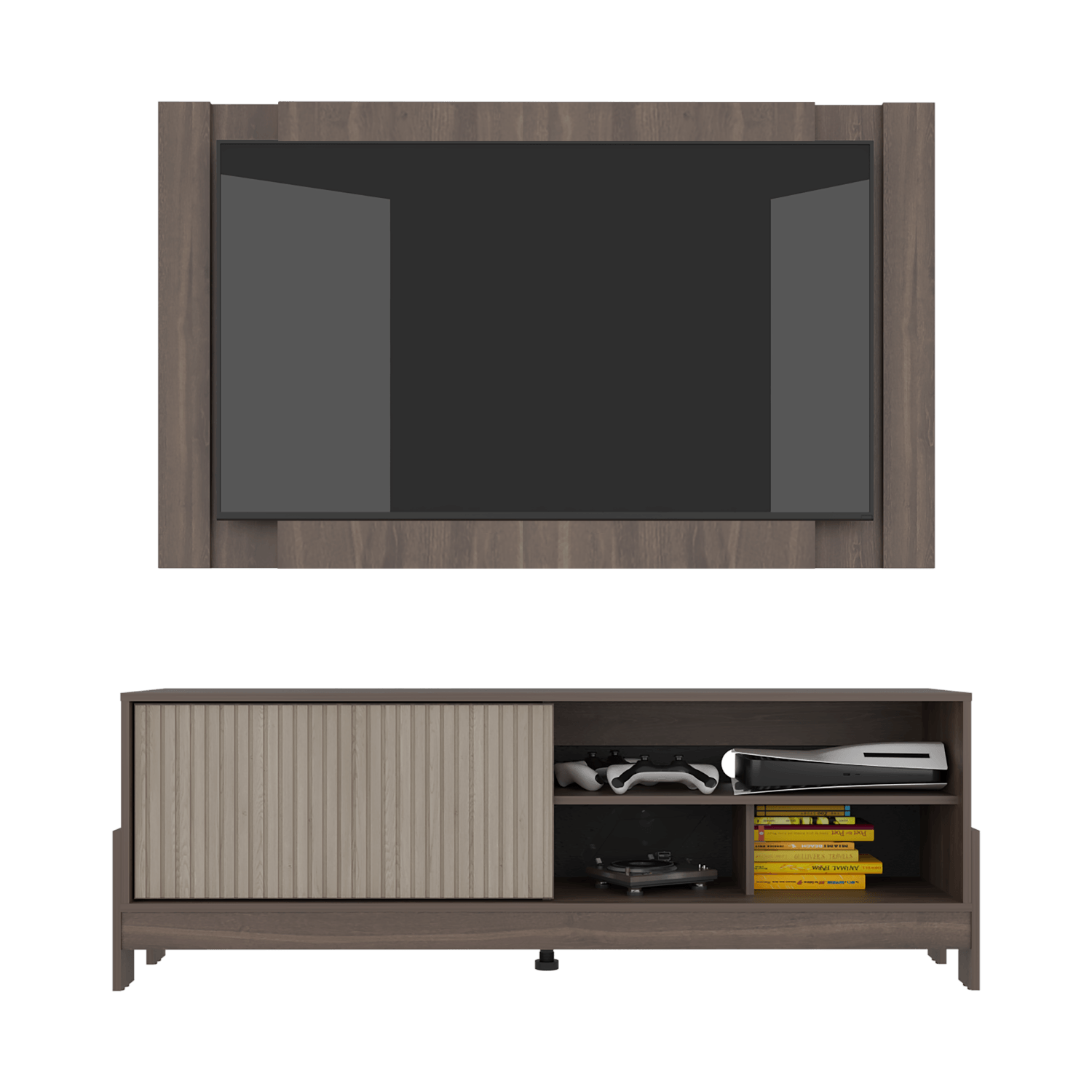 Mueble De Entretenimienro Obell 65 55X157X36 Rta Milan Roble Natural