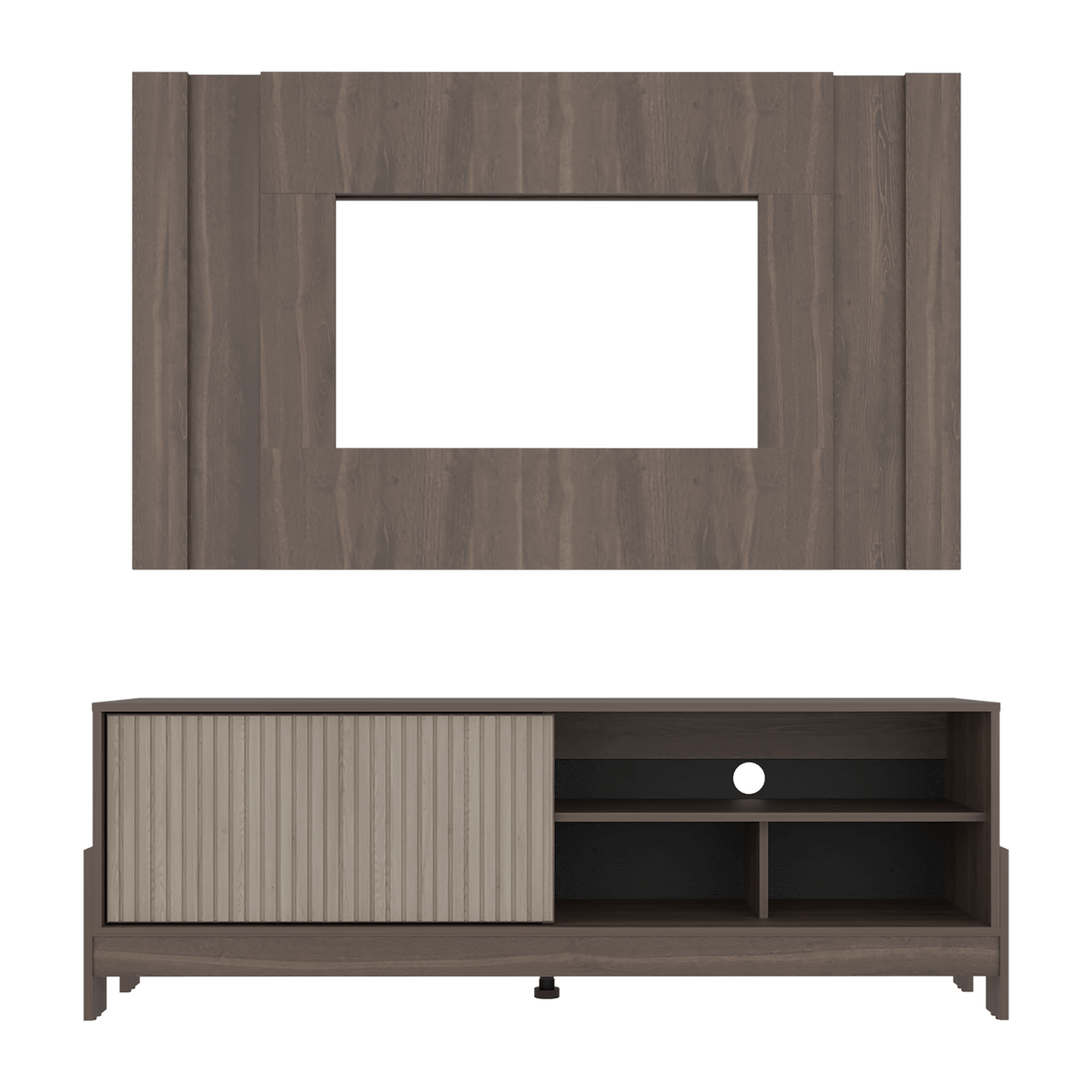 Mueble De Entretenimienro Obell 65 55X157X36 Rta Milan Roble Natural