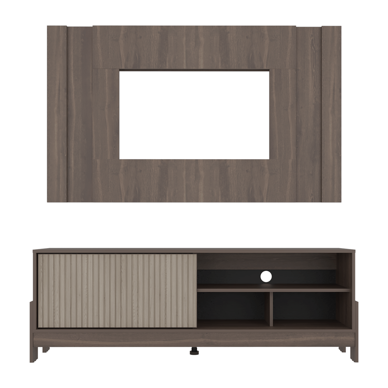 Mueble De Entretenimienro Obell 65 55X157X36 Rta Milan Roble Natural
