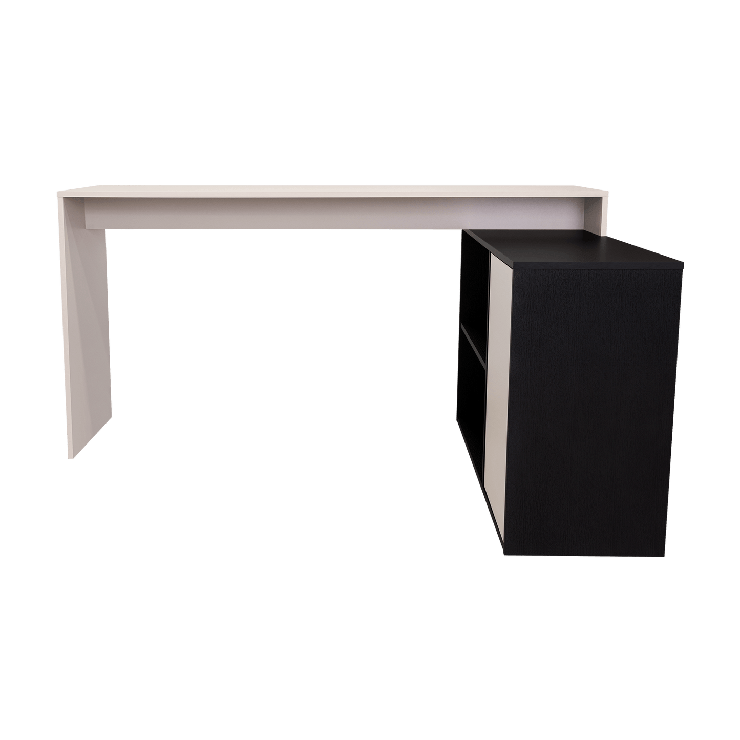 Escritorio En L Cuera 80X150X116 Rta Capri Wengue