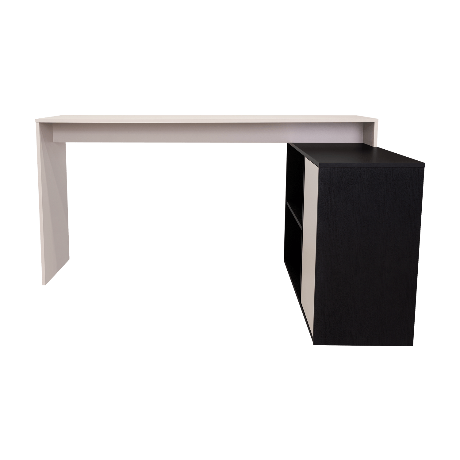 Escritorio En L Cuera 80X150X116 Rta Capri Wengue