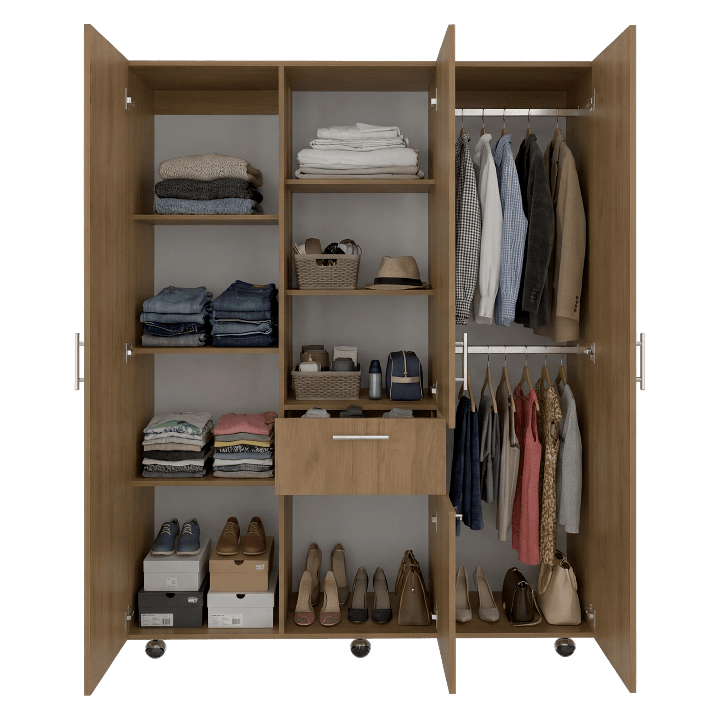 Closet 140 Amalfi 183X140X46 Rta Fresno Zf