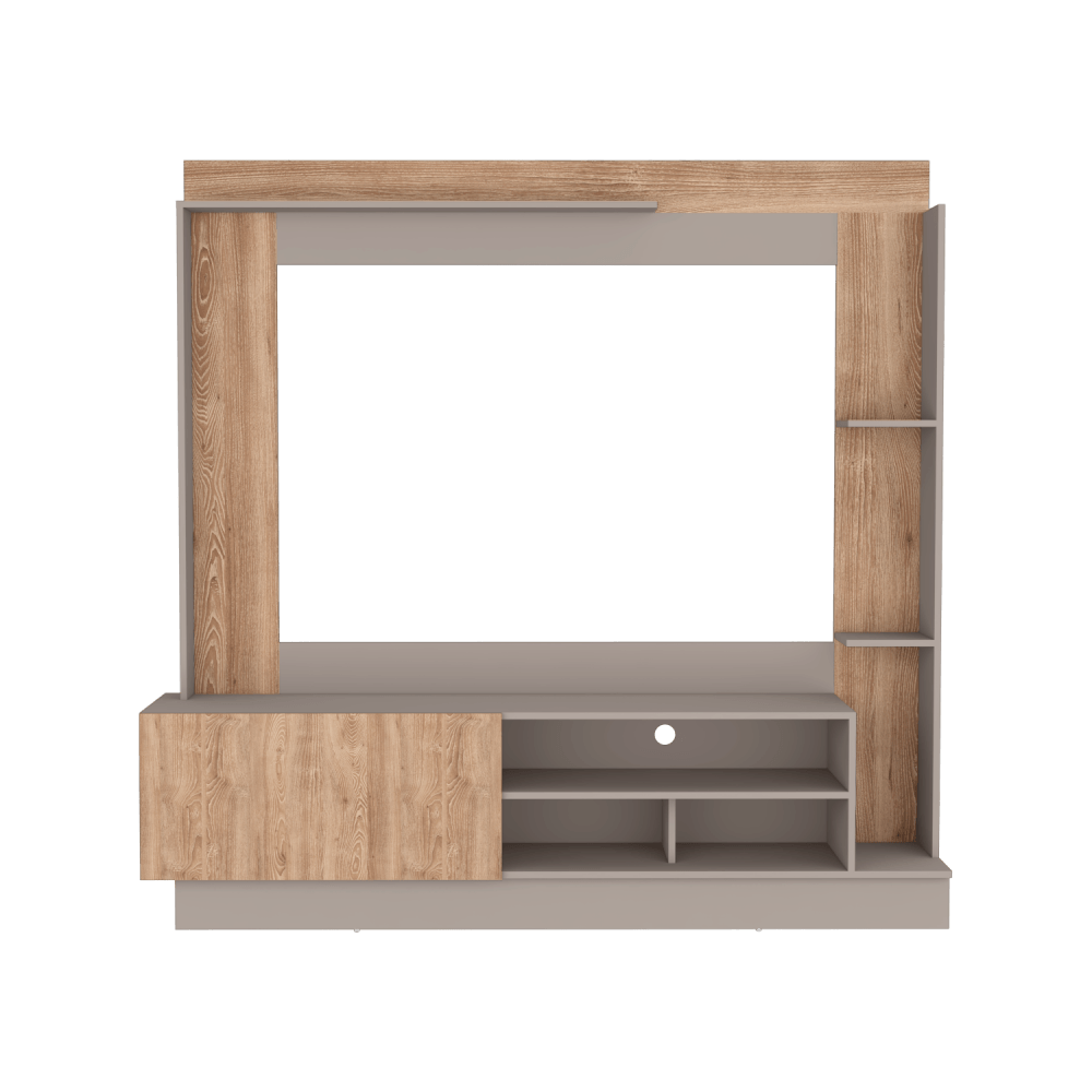 Centro De Entretenimiento Doha Tv 60''  Rta Taupe Fresno N/A