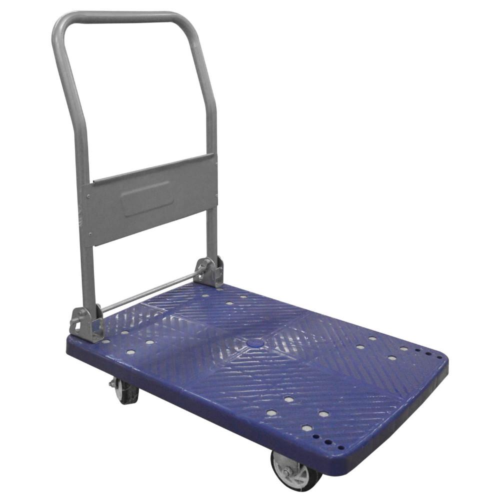 Carretilla Con Plataforma Plastica Capacidad 200 Klgs 4 Ruedas Ht50054