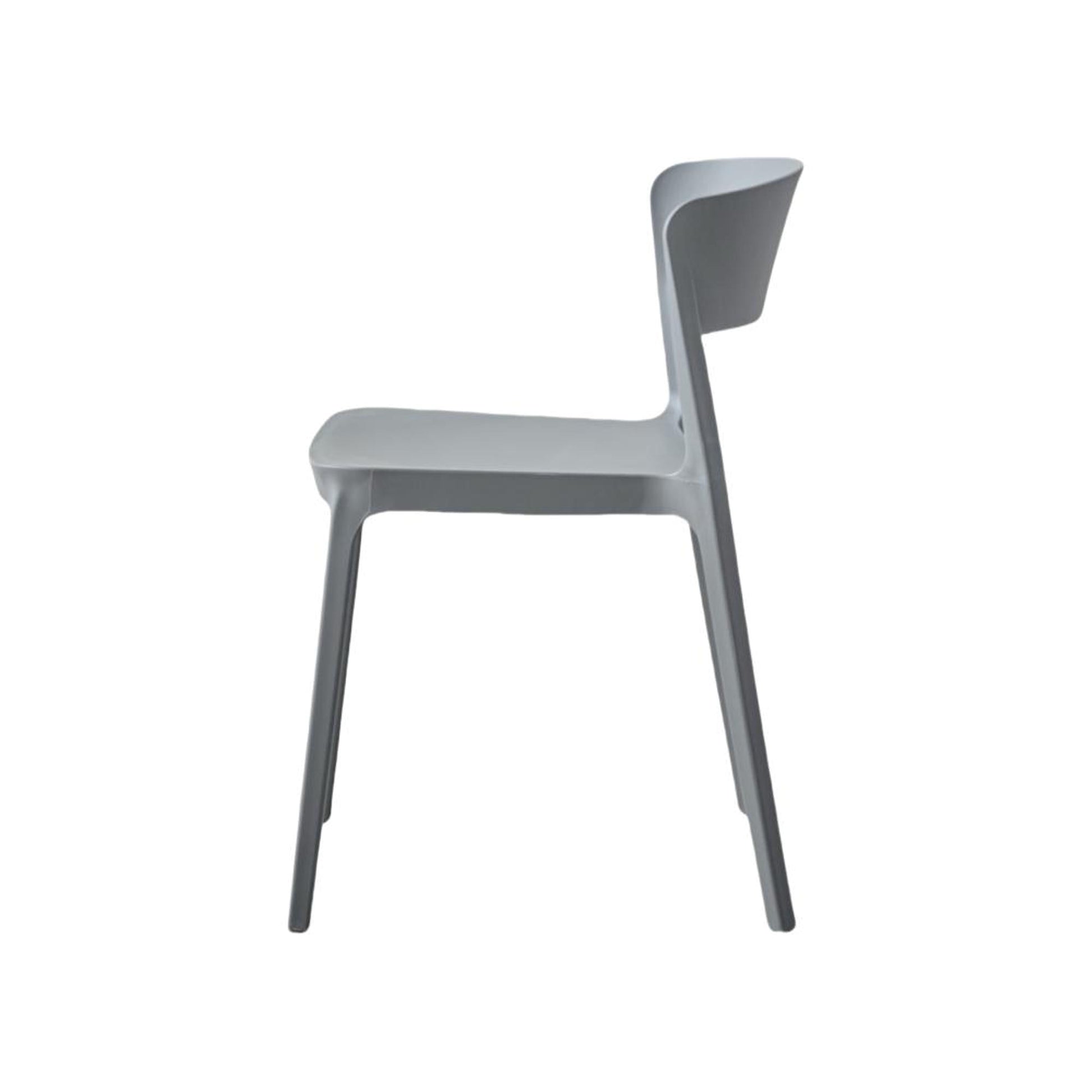 Silla Monaco 74X47X55 Rta Gris Oscuro