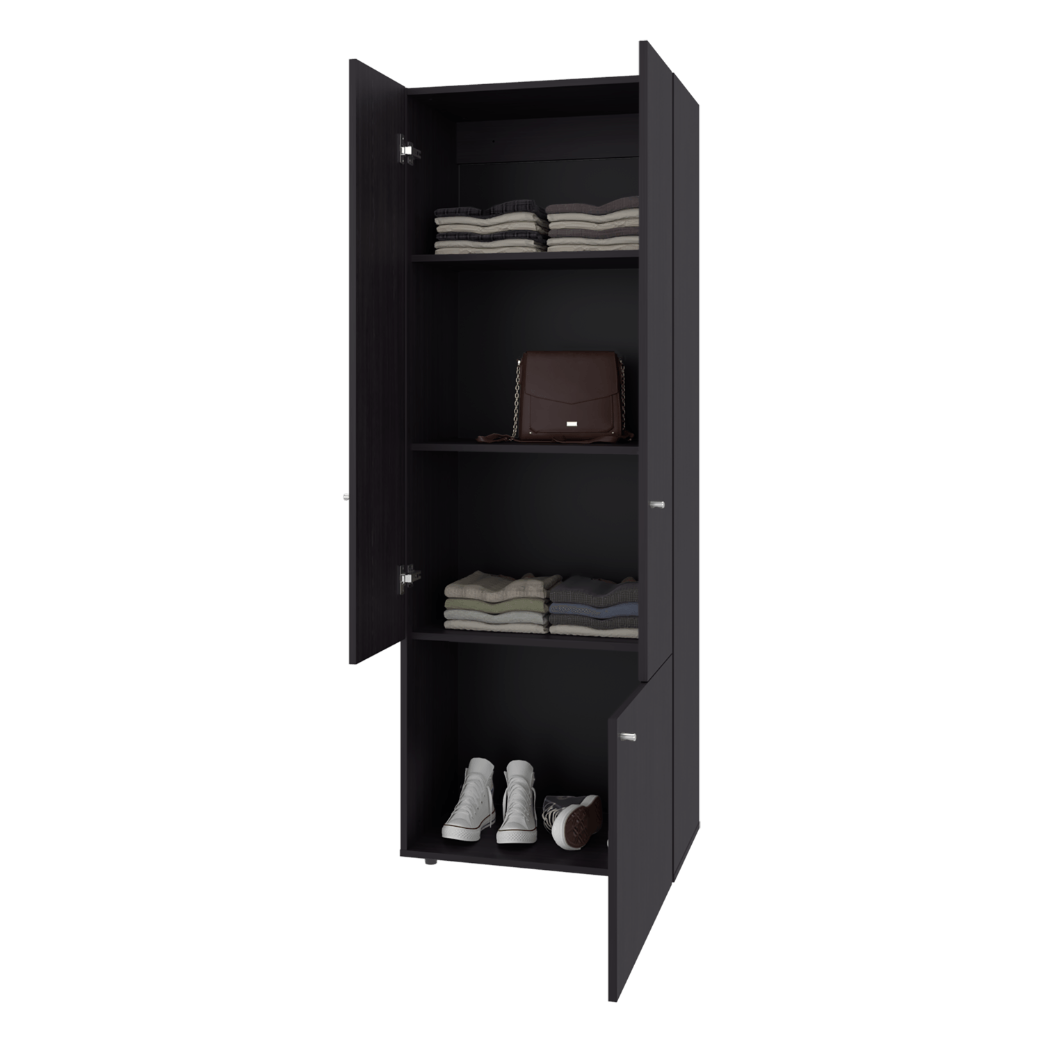 Closet 3 Puertas Tuhogar 170X60X40 Rta Wengue Zf