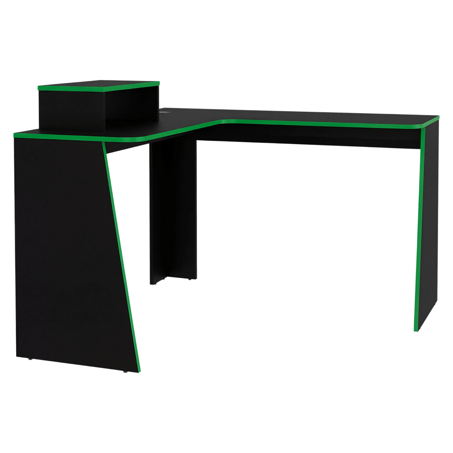 Escritorio En L Tokio 88X120X120 Rta Wengue Verde