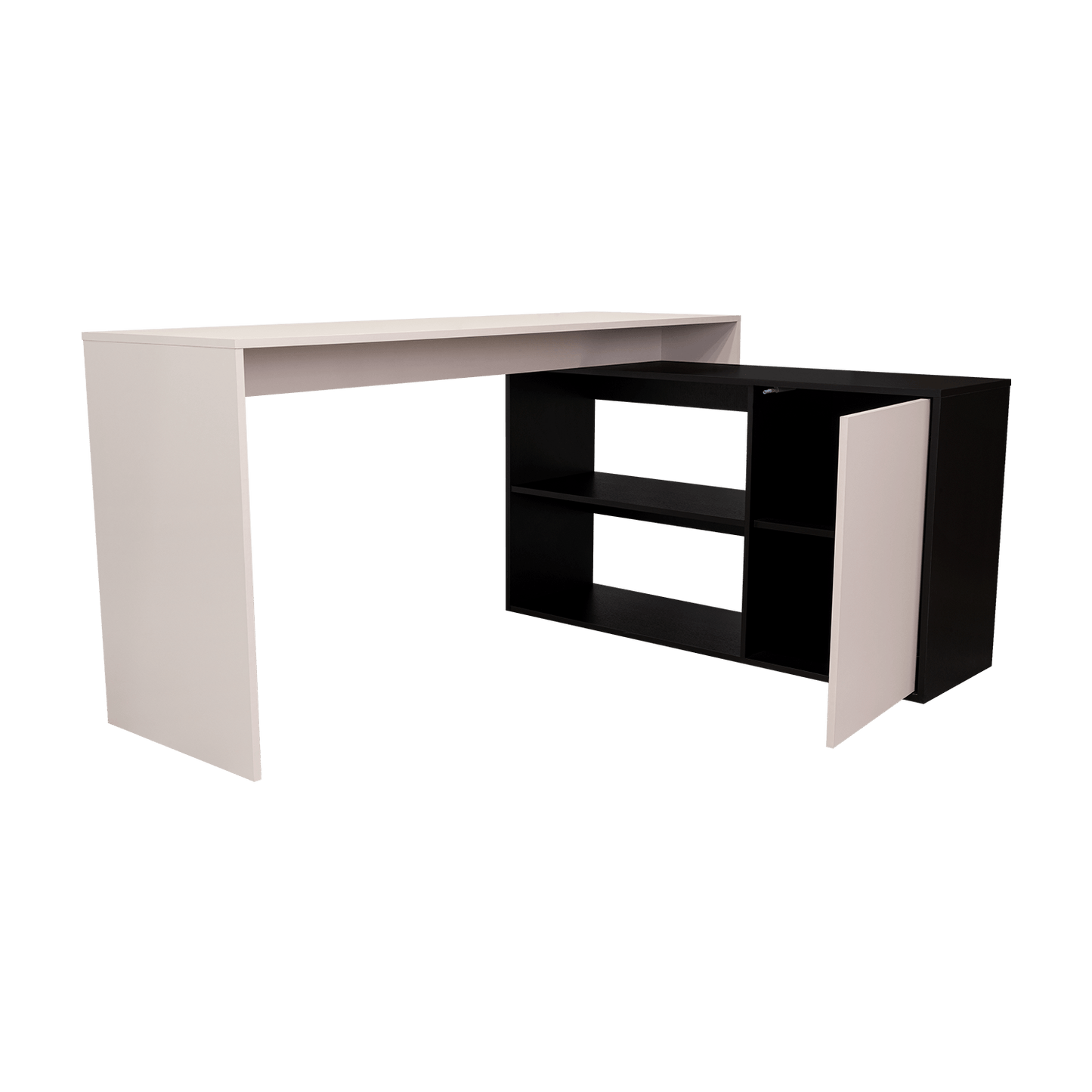 Escritorio En L Cuera 80X150X116 Rta Capri Wengue