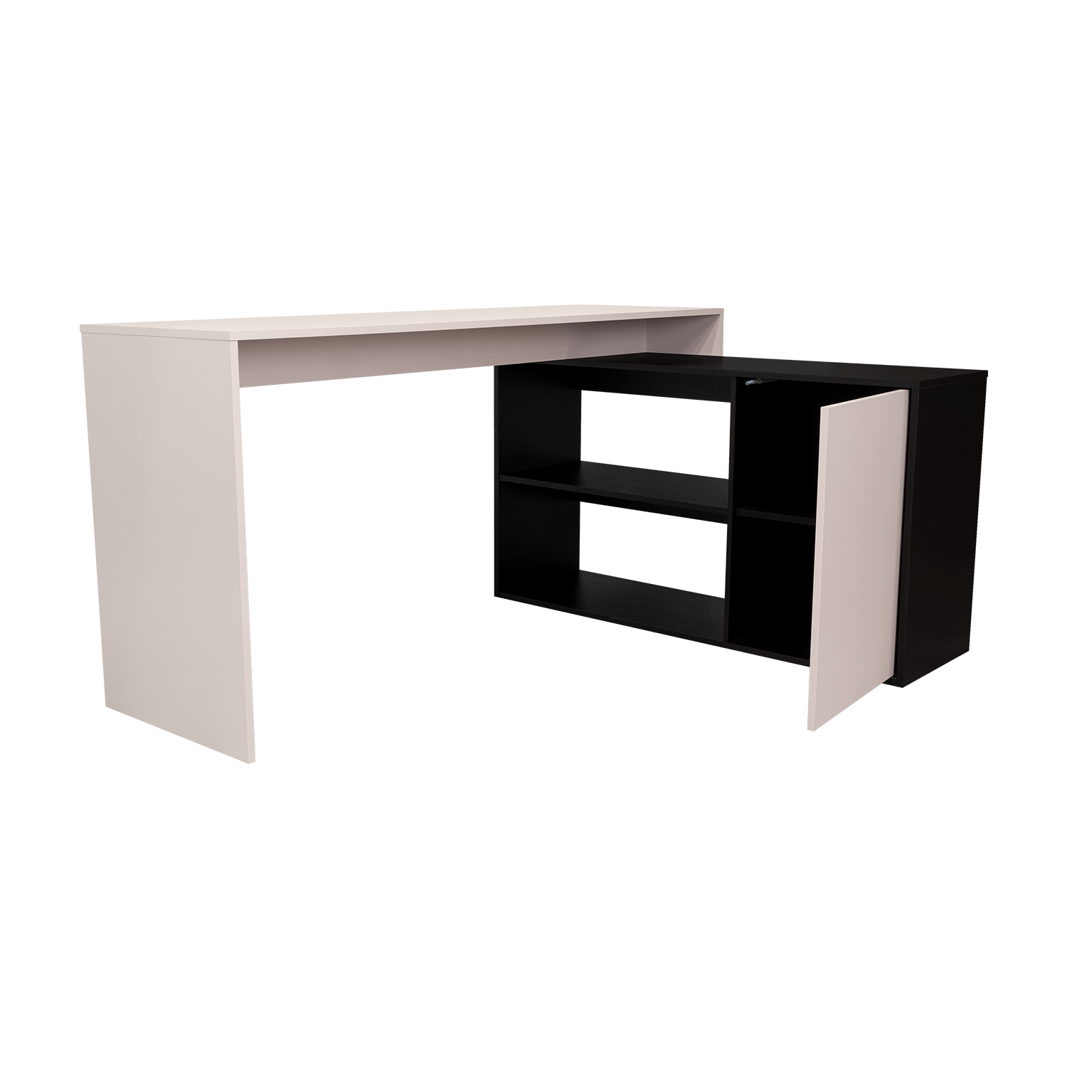 Escritorio En L Cuera 80X150X116 Rta Capri Wengue