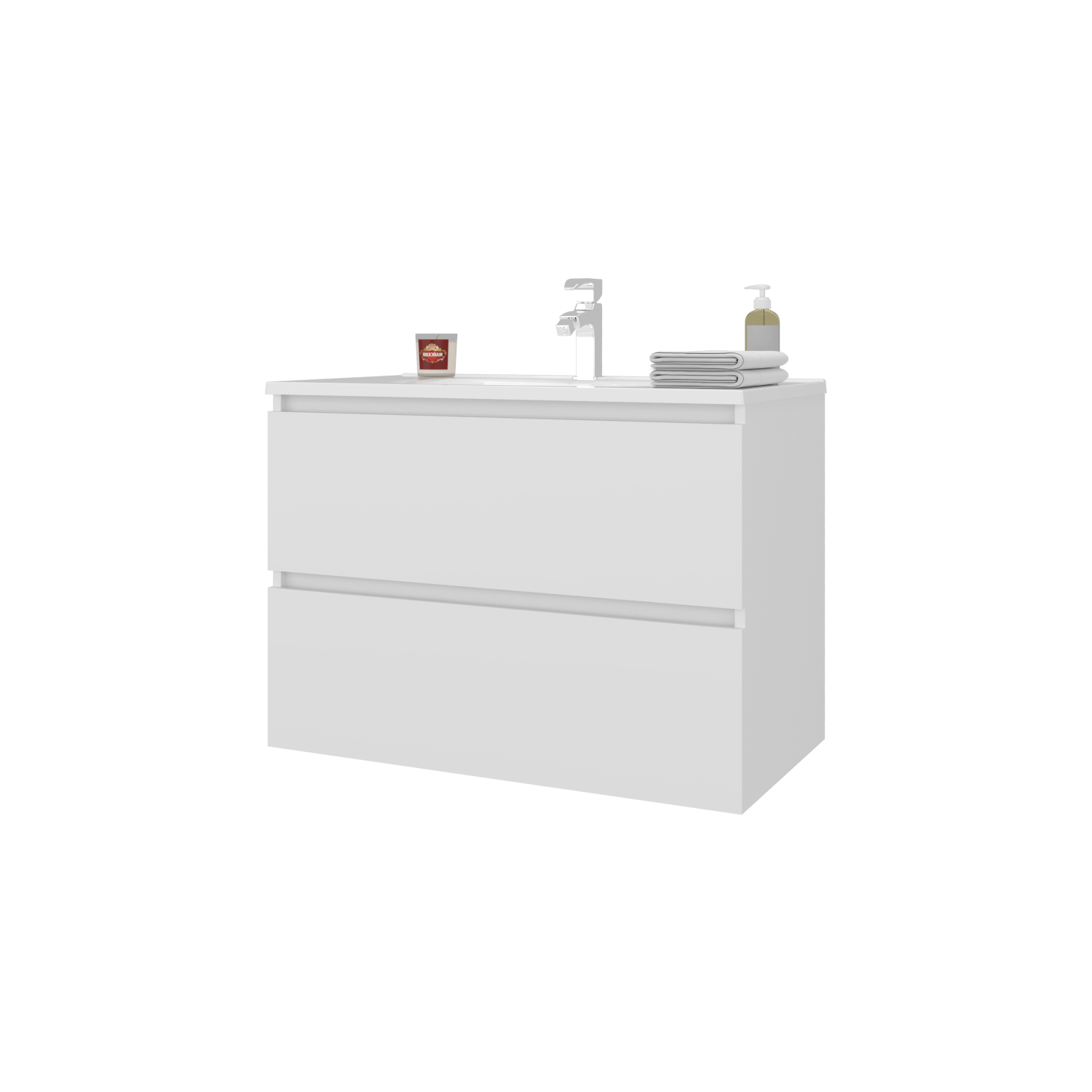 Mueble De Baño Opalo 80 56X80X45 Rta Blanco Mqz Zf
