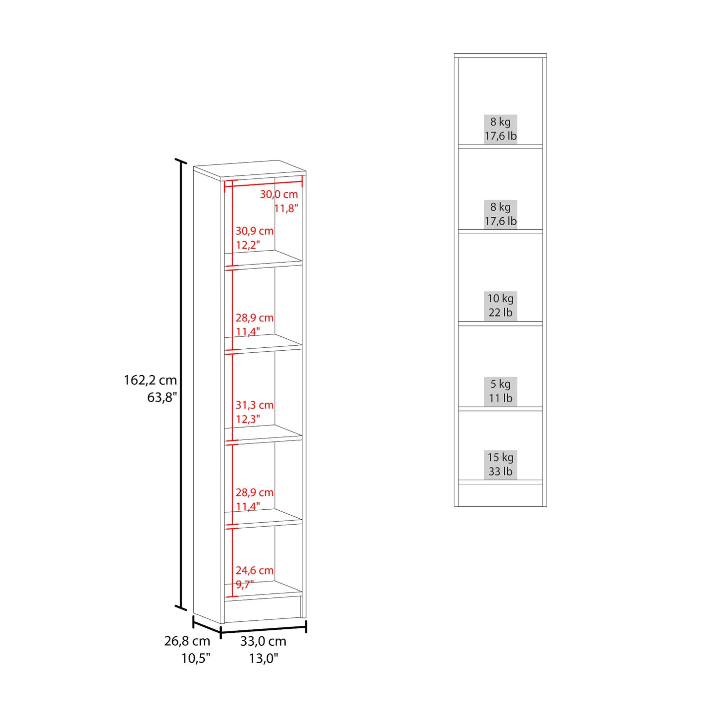 Mueble Auxiliar De Baño Bath 162X33X26 Rta Cartagena Blanco Zf