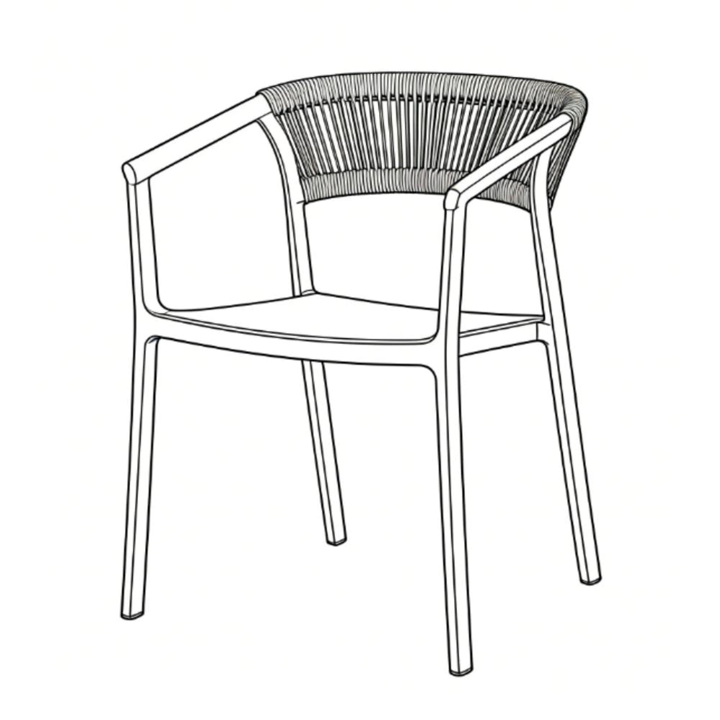 Silla Bali 75X53X56 Rta Taupe