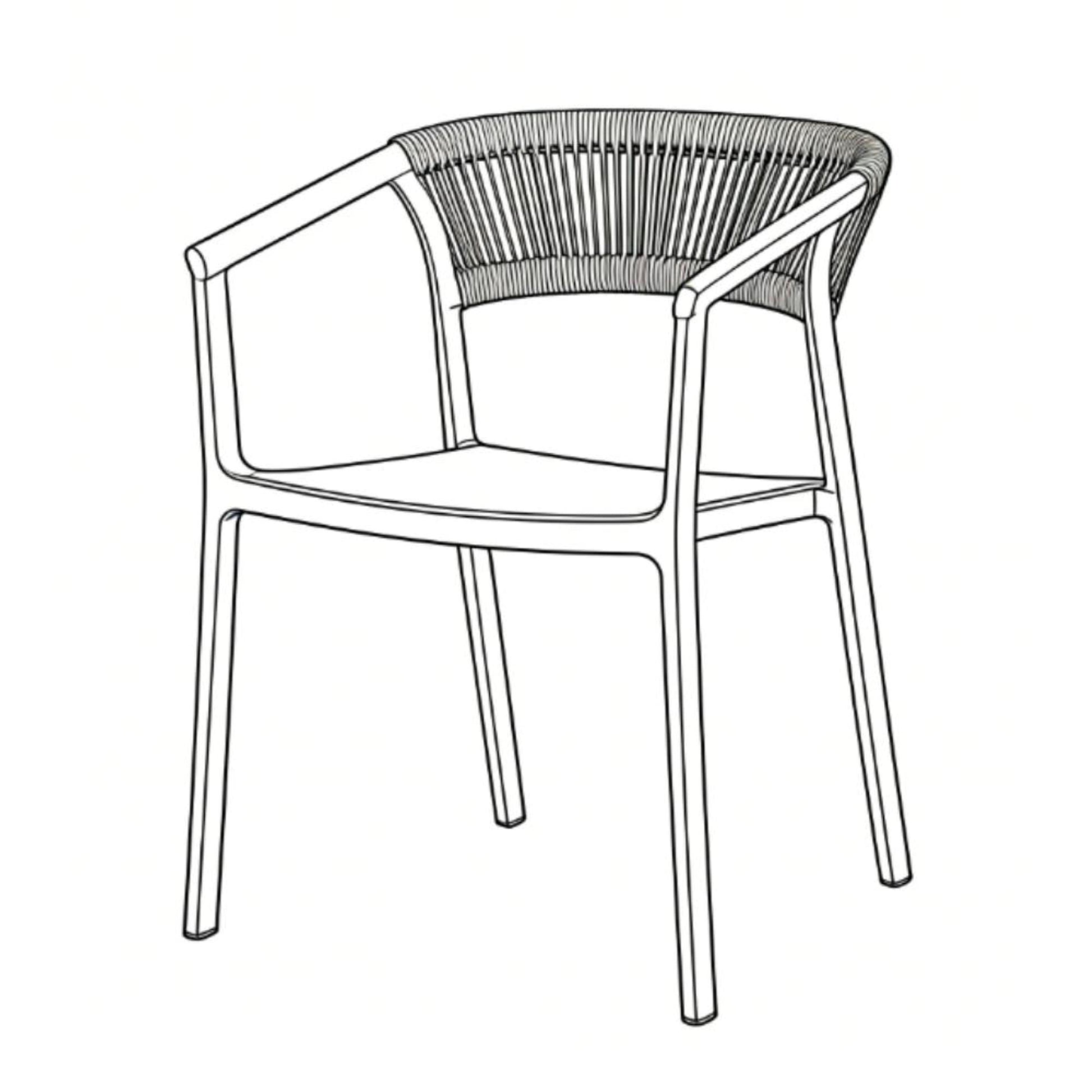 Silla Bali 75X53X56 Rta Taupe