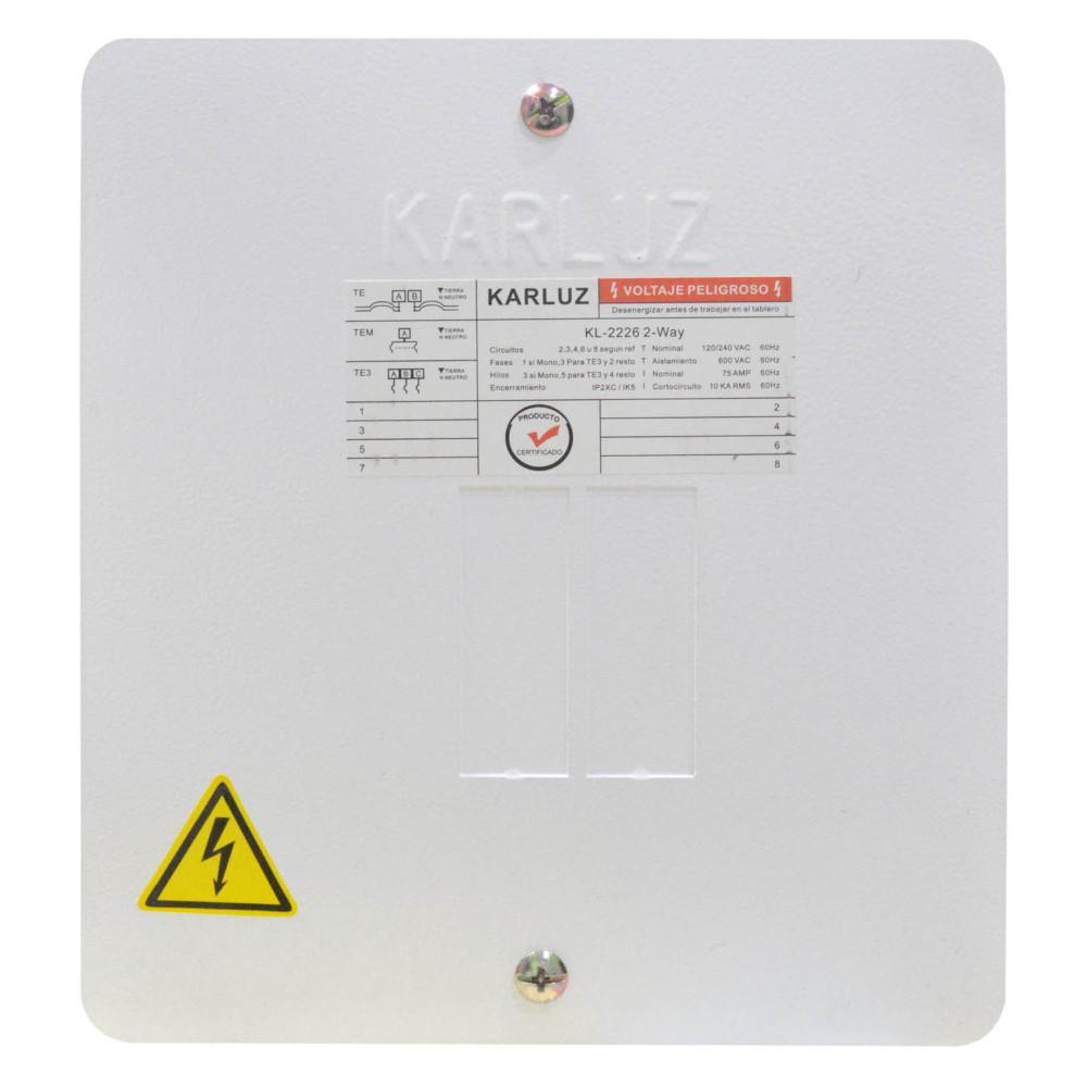 Caja Breaker Metalica 2 Circuitos Certificada Induma T12050001