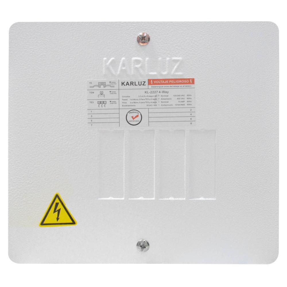 Caja Breaker Metalica 4 Circuitos Certificada Induma T12050003