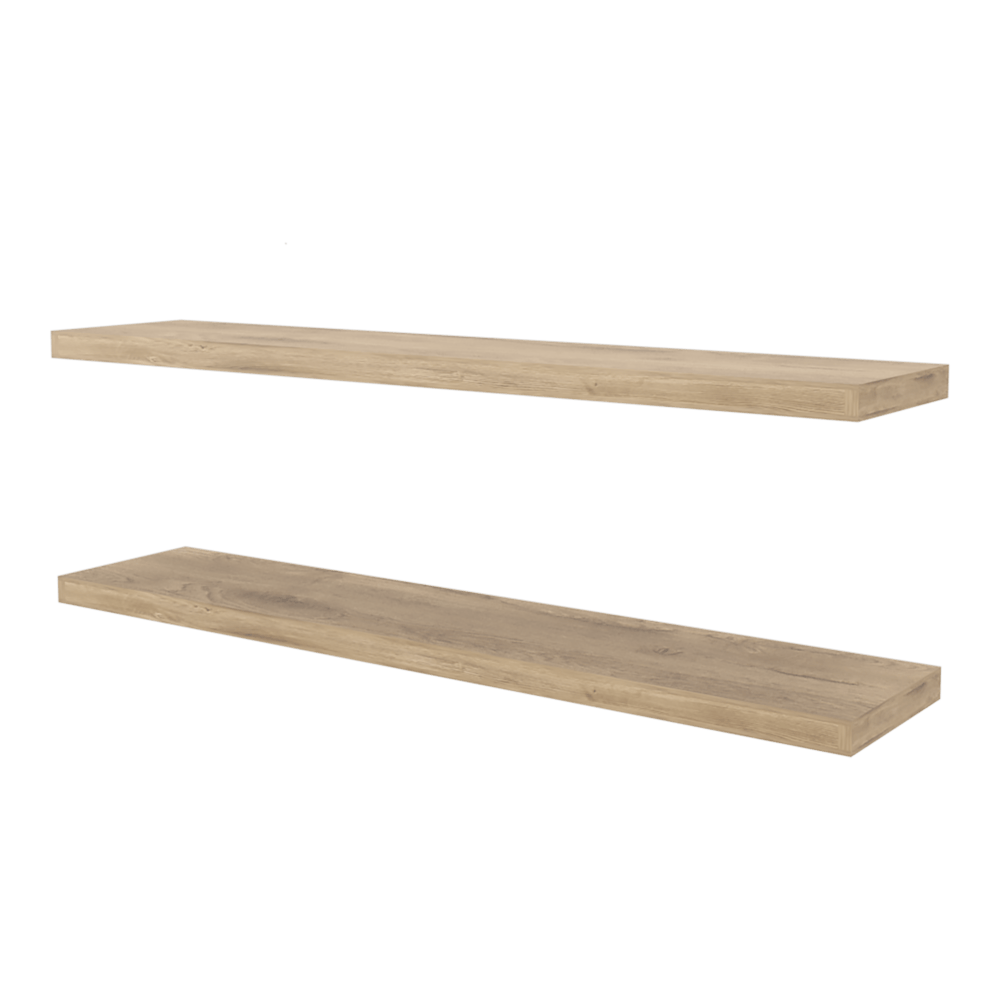 Repisa Flotante 3X120X25 Rta Macadamia X2 Und Zf