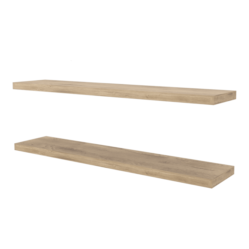 Repisa Flotante 3X120X25 Rta Macadamia X2 Und Zf
