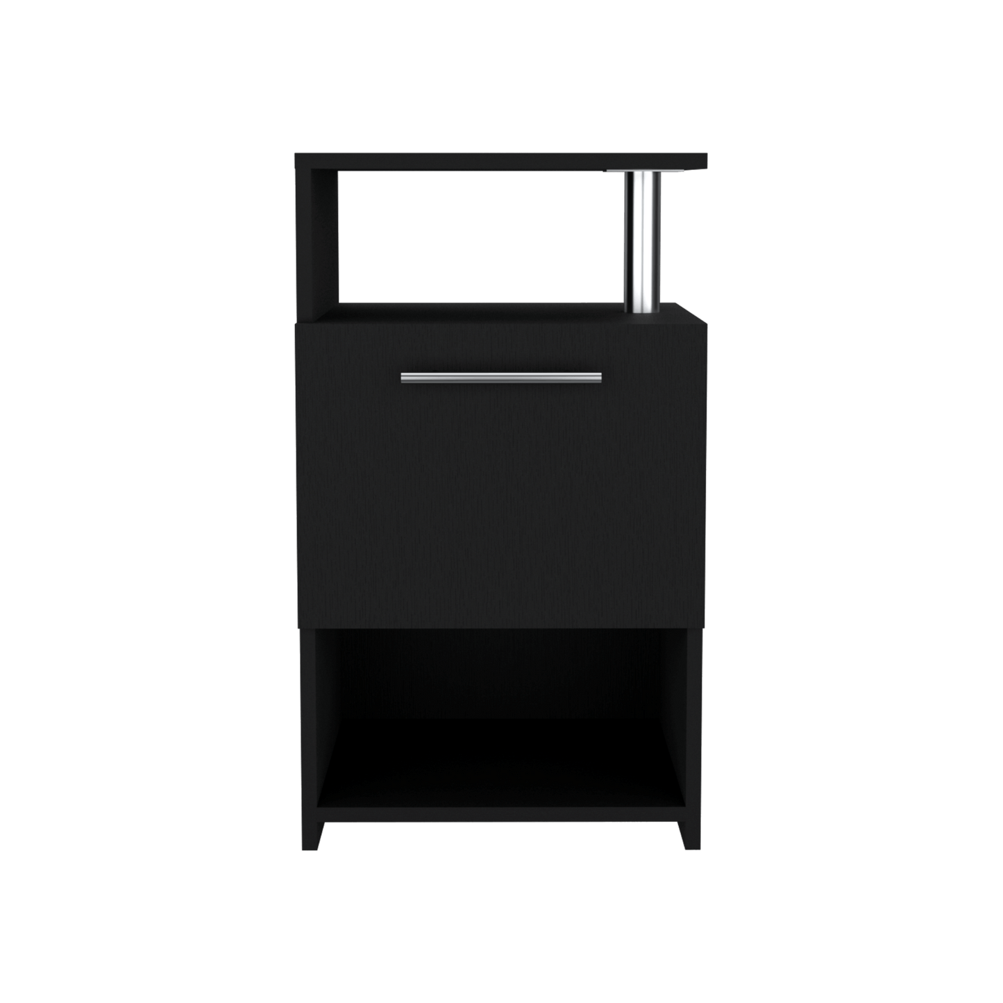 Mesa De Noche Alta Jena 70X40X36 Rta Wengue