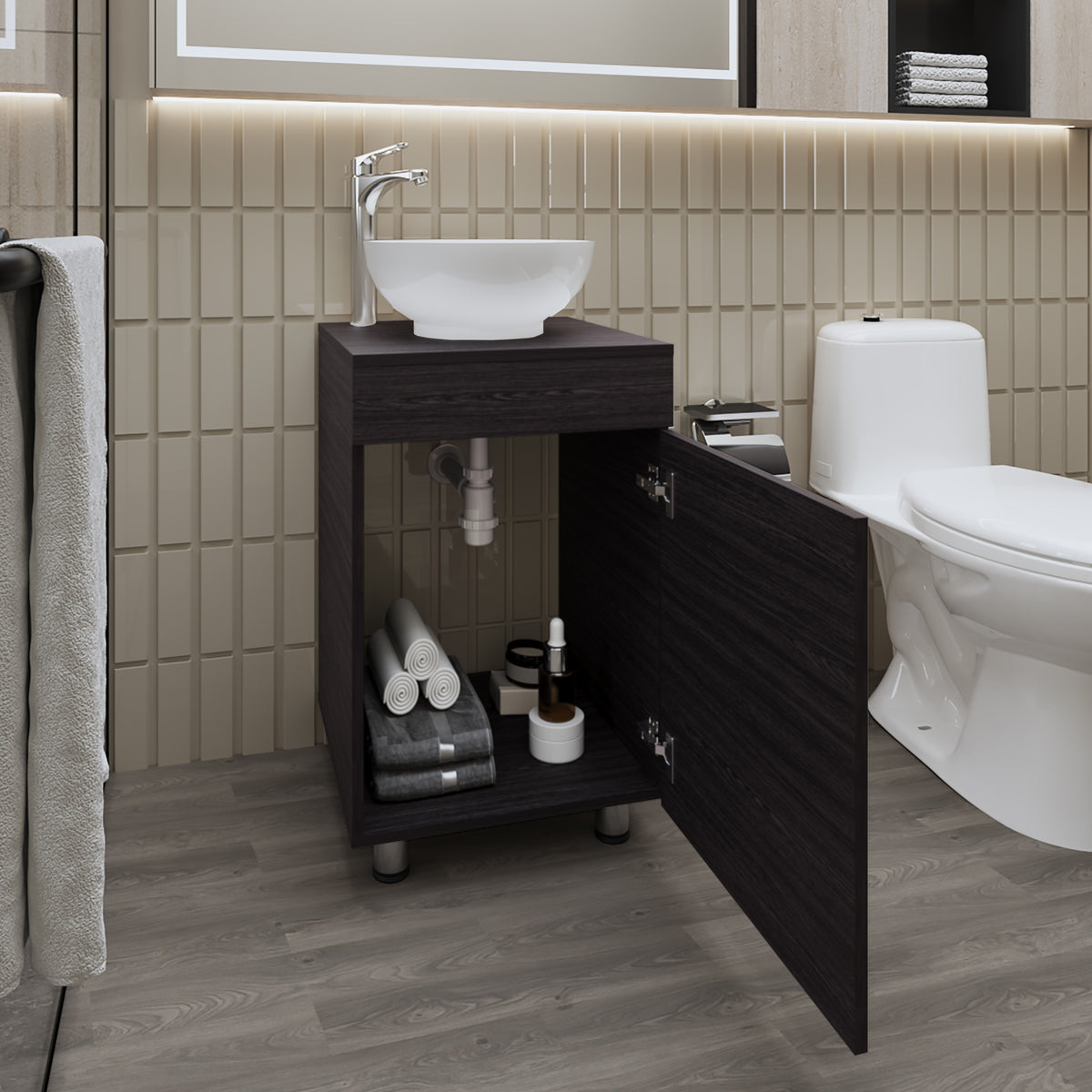 Mueble De Baño Tacna 72,3X45X45 Wengue Zf N/A