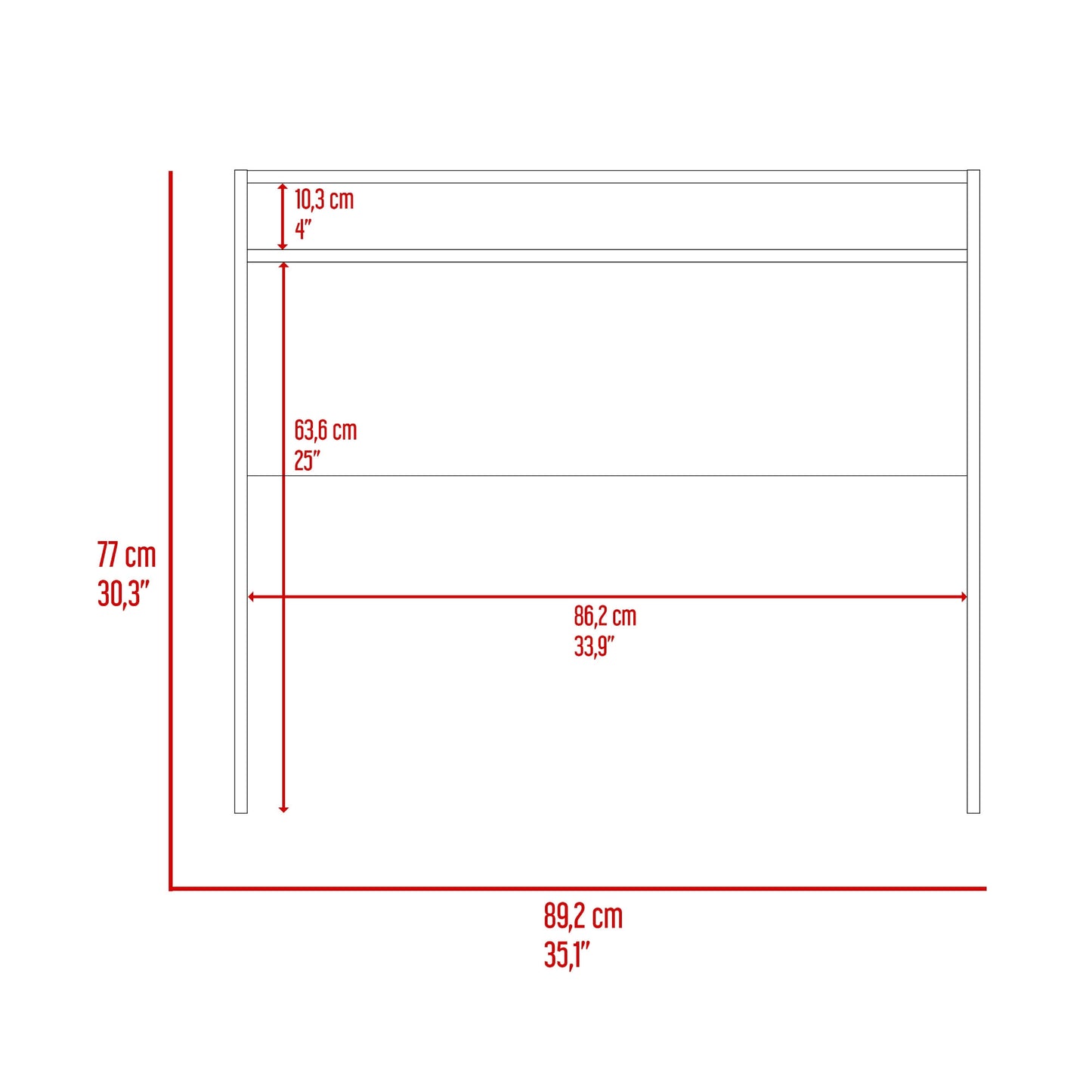 Escritorio Stella 77X89X42 Rta Fresno Wengue
